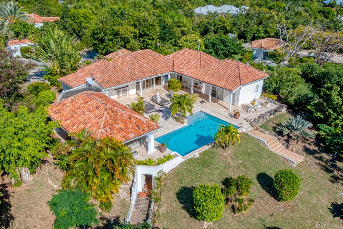 St Martin luxury Villa - Aerila view